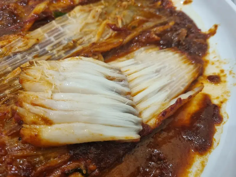 가오리찜 살의 부드러운 속살