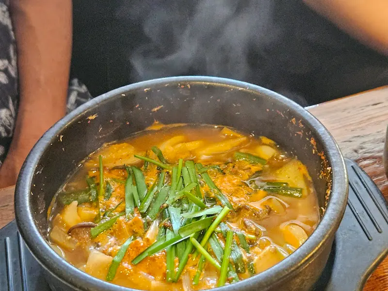 맛있는 돼지갈비 한 상 차림