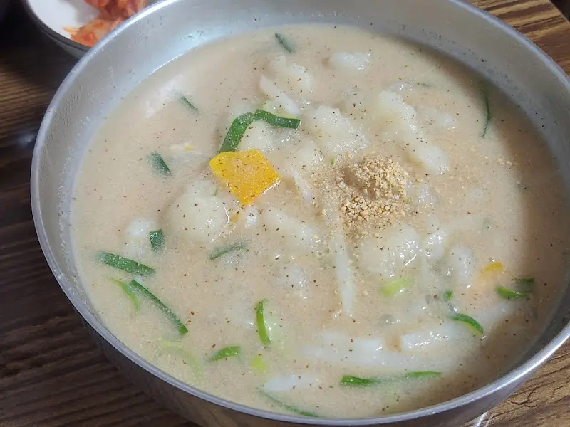 감자 옹심이 클로즈업