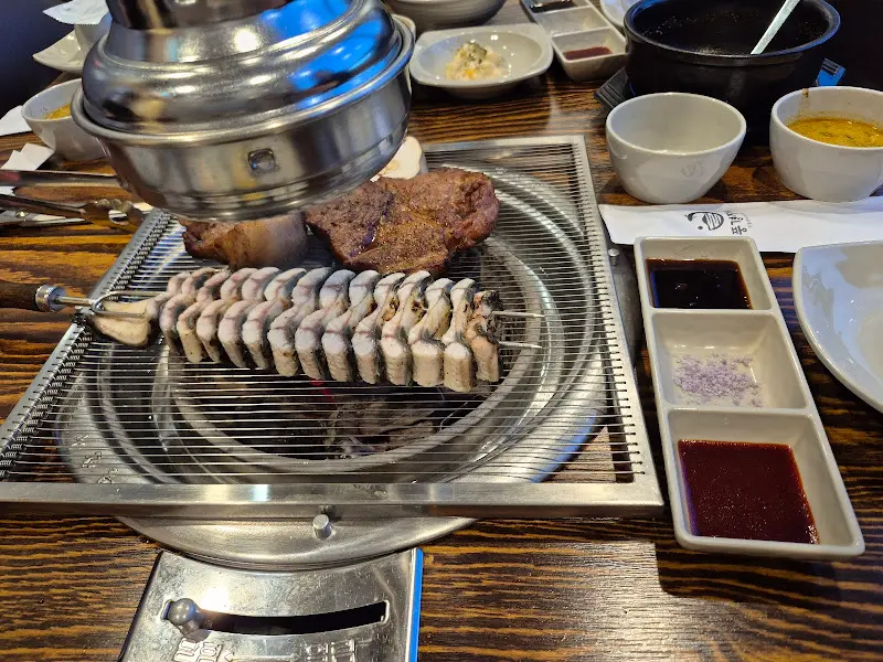 장어와 꽃목살 구이