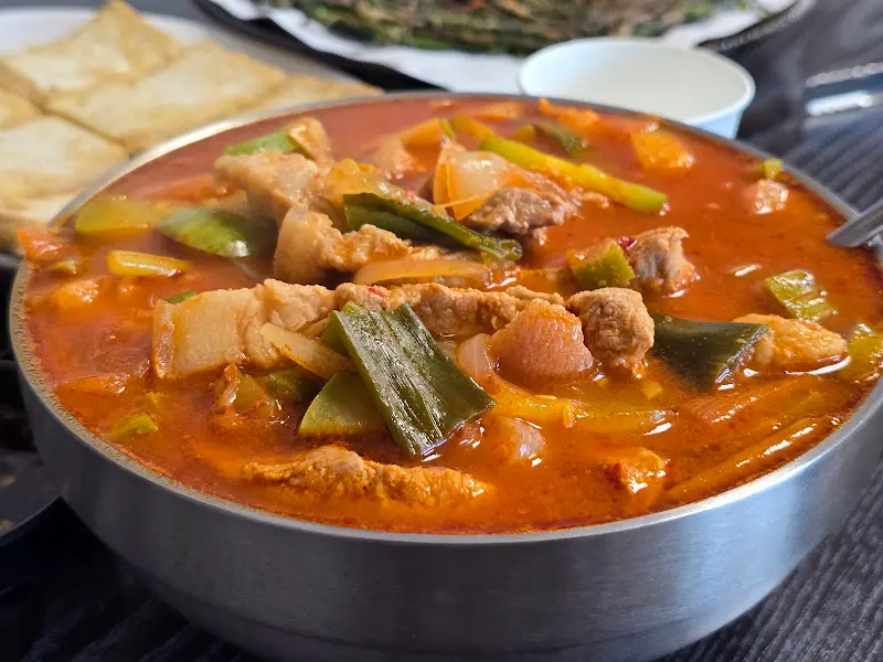 애호박국밥, 두부지짐, 땡초부추지짐 한상차림