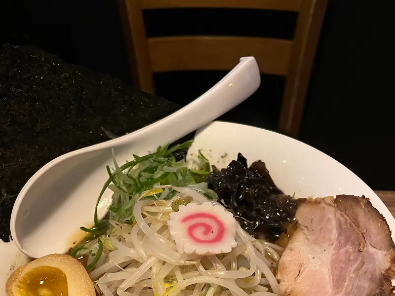 돈코츠 라멘 근접샷