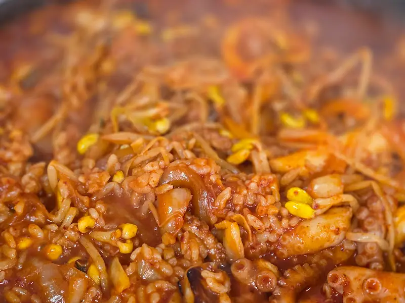 낙지볶음 클로즈업