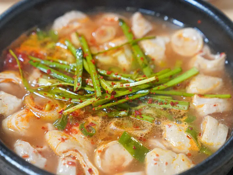 막창국밥 근접샷