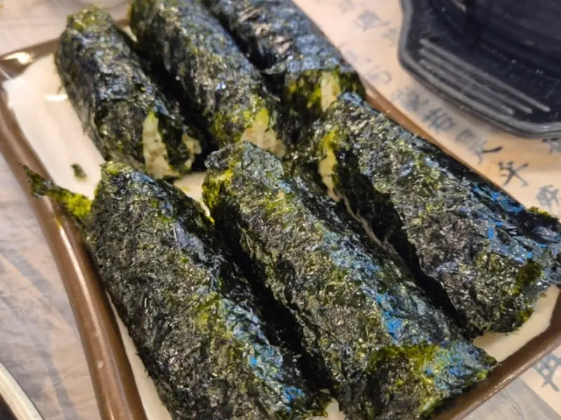 마무리 식사, 소금김말이밥