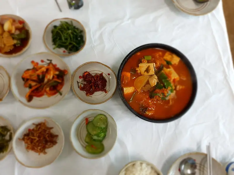 다양한 반찬 클로즈업