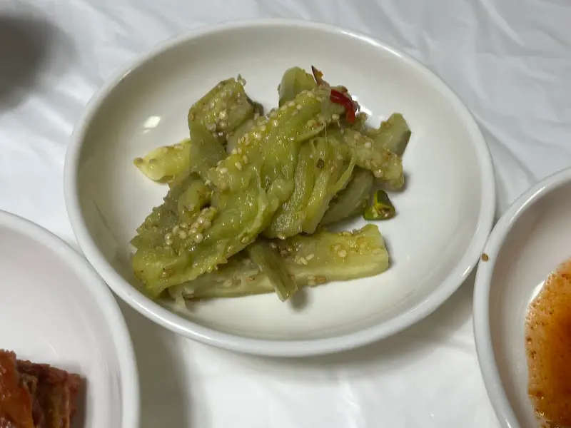 정가식당 밑반찬