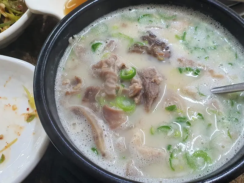 국밥의 클로즈업