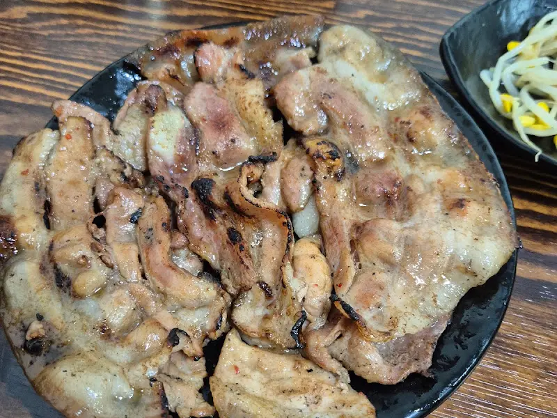 연탄불에 구워진 불고기