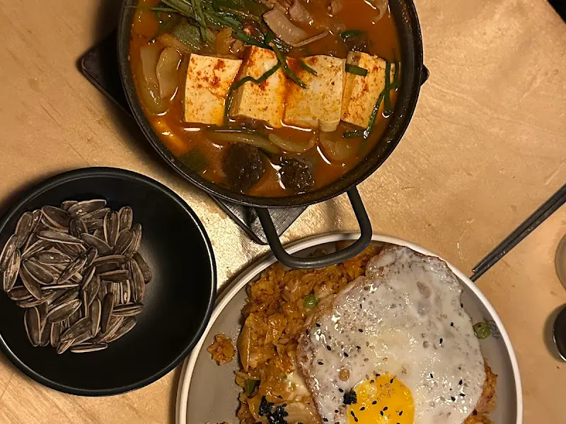 곱창술국과 김치볶음밥