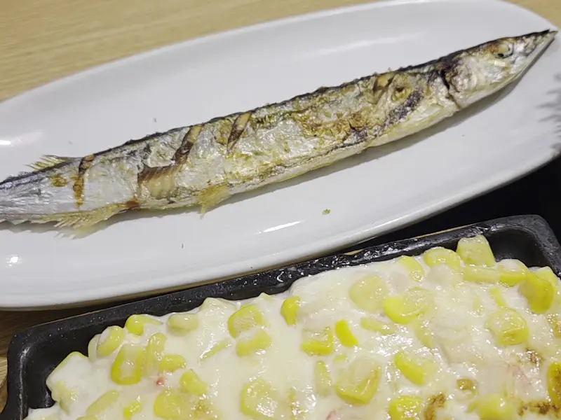 콘치즈와 갈치구이