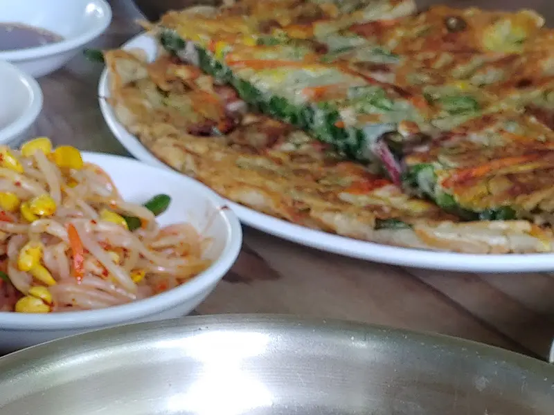 장터집 파전 근접샷