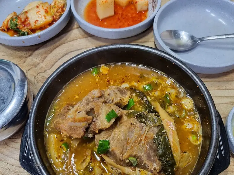 뼈에 붙은 살점을 발라먹는 모습