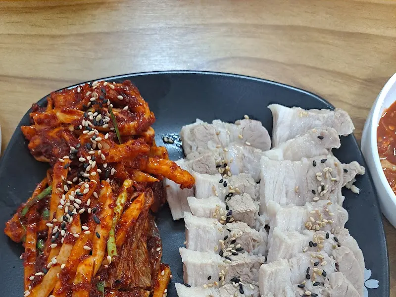 굴전과 간장소스