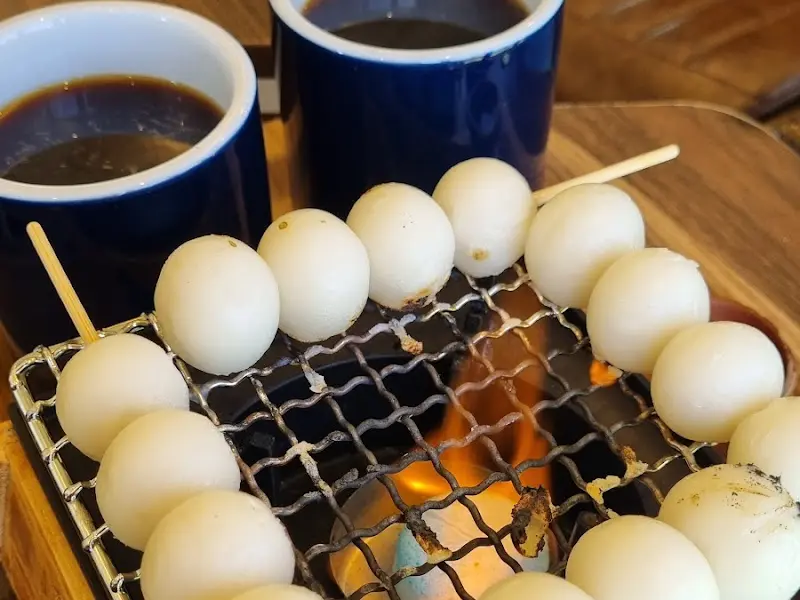 화로에 구워 먹는 구슬떡 당고