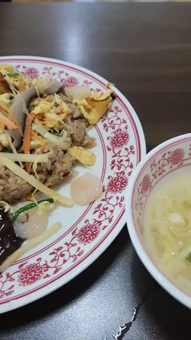 주문한 음식의 일부