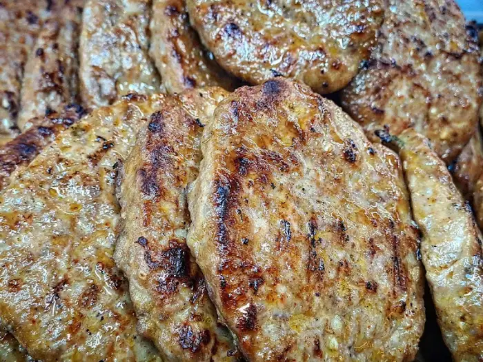 떡갈비의 클로즈업 모습