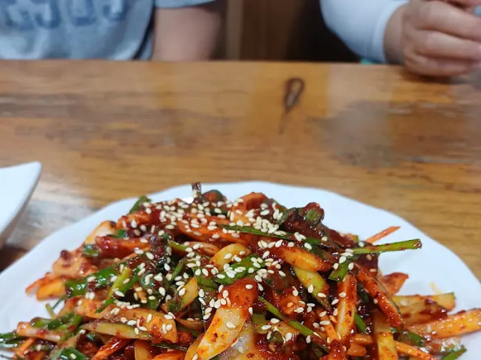 다슬기 무침 클로즈업