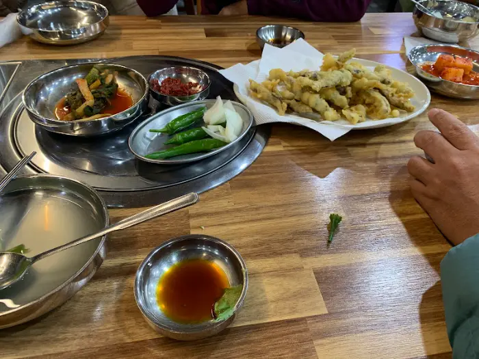 어죽과 미꾸라지 튀김