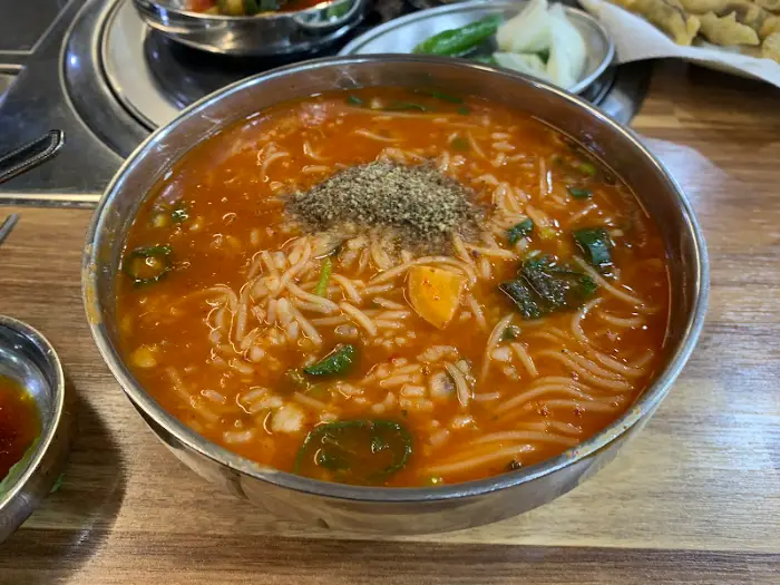 어죽의 클로즈업 샷