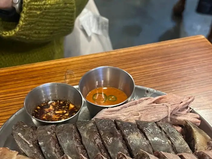 돔베고기와 함께 나온 제주 토종 순대