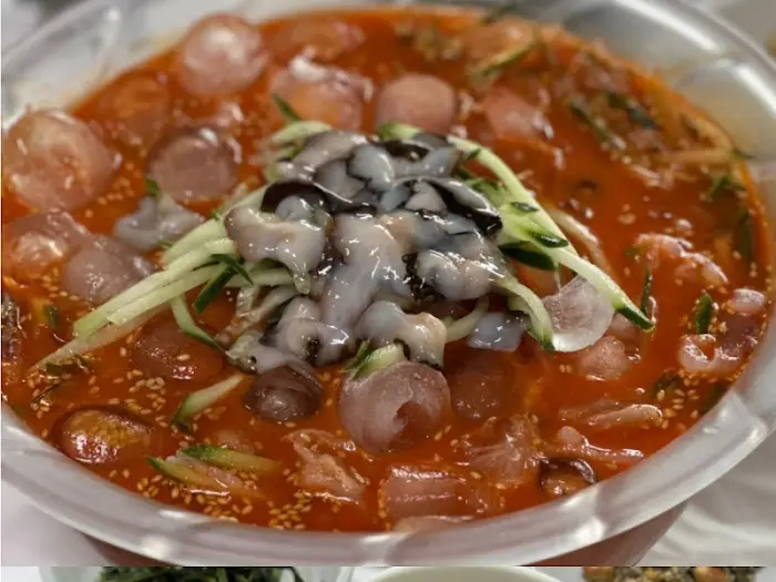 물회 디테일 컷