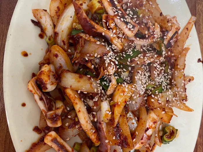 푸짐한 오삼불고기 클로즈업