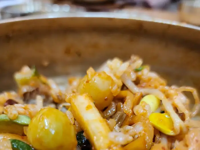 떡갈비와 비빔밥 세트