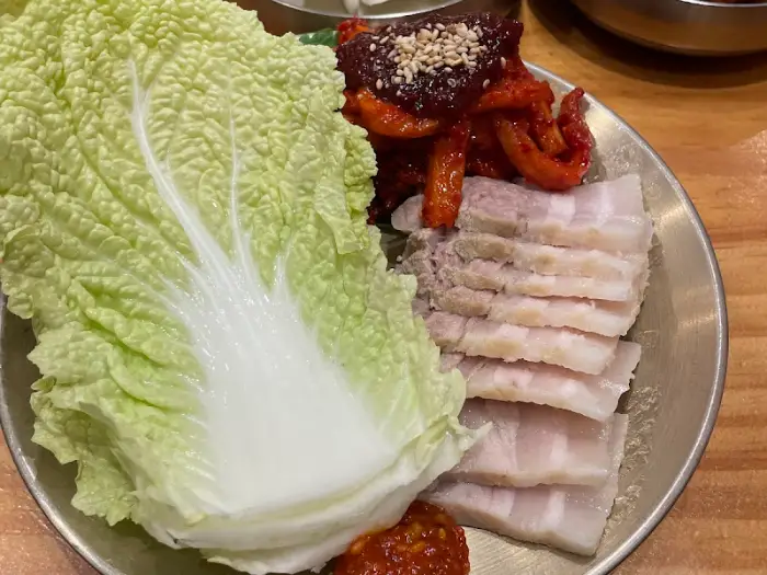 순대와 보쌈, 배추