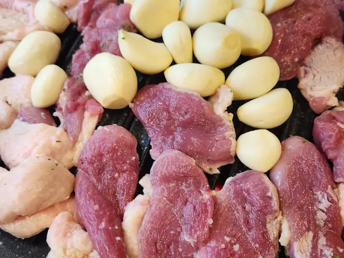 오리고기와 마늘