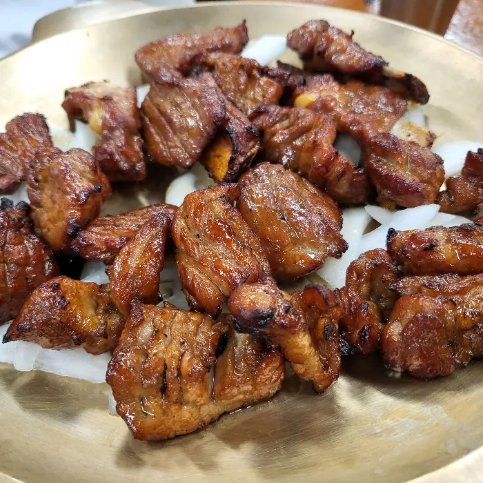 숯불갈비 클로즈업