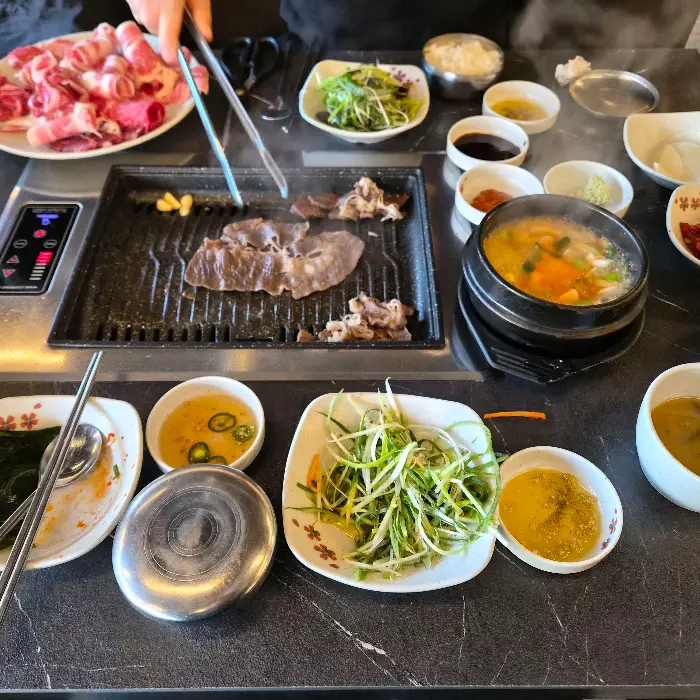 된장찌개와 냉면