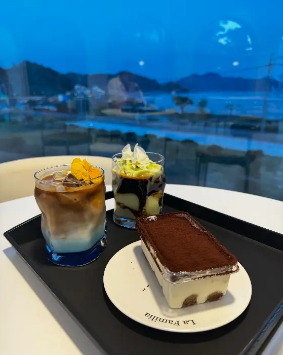 티라미수 근접 촬영