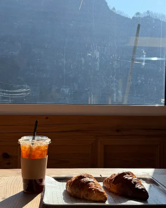 옥수수 아이스크림 라떼