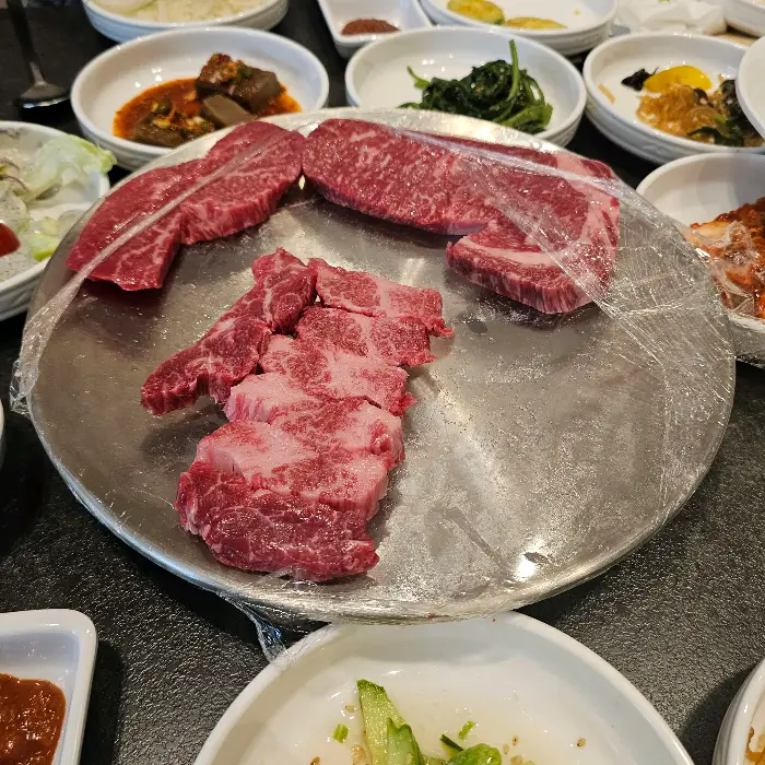 최상급 마블링의 신선한 고기