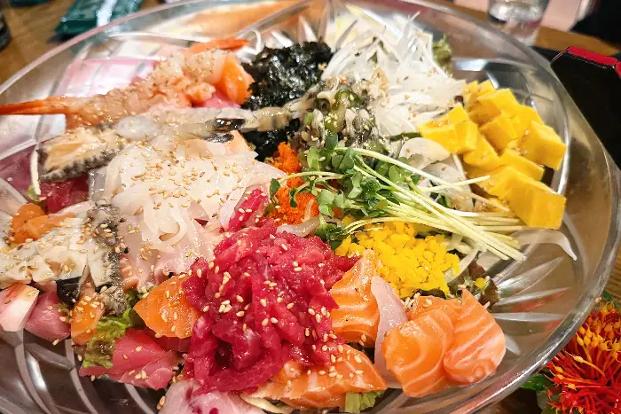 신선한 해산물 모듬