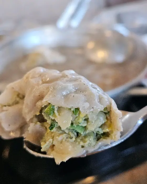 만두 클로즈업 사진