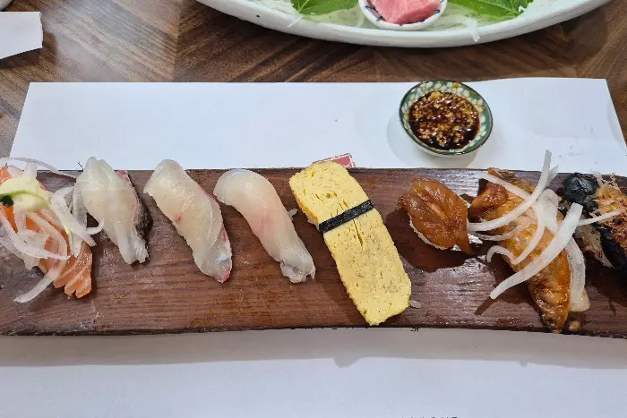 다양한 종류의 초밥