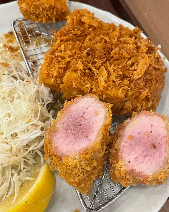 치즈 돈까스 단면