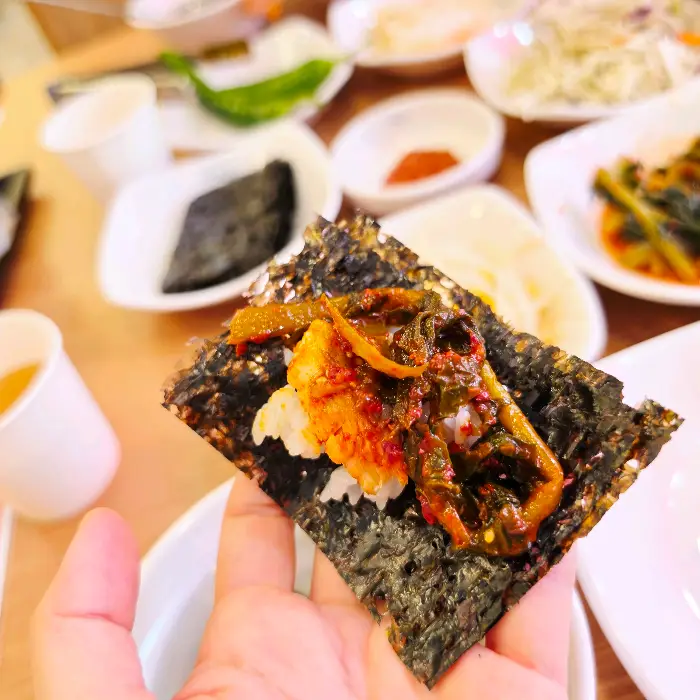 김에 싸 먹는 또 다른 조합