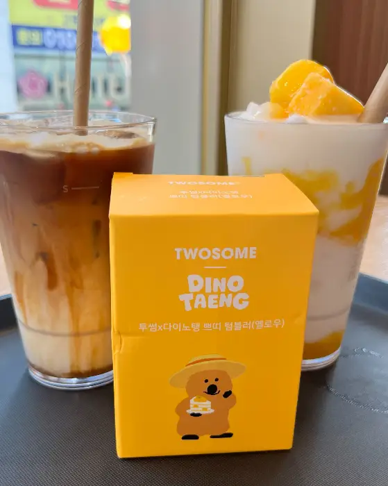 피치 생크림 케이크