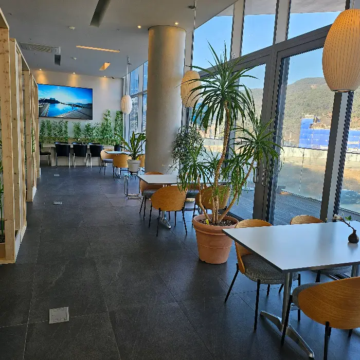 놋그릇에 담긴 뽀얀 잣죽 위에 은행알이 하나 올라가 있다.