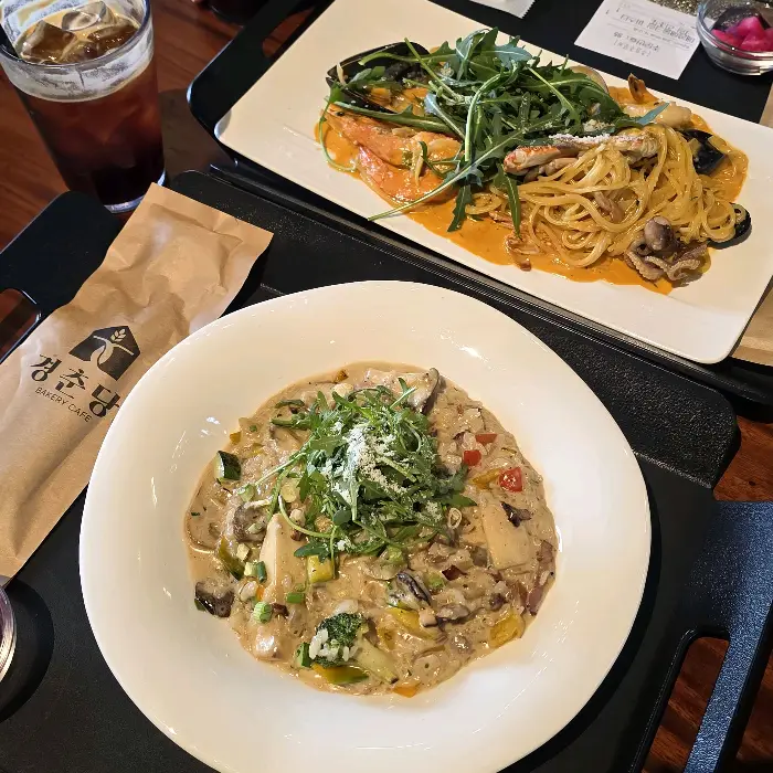 이천 경춘당의 파스타와 리조또