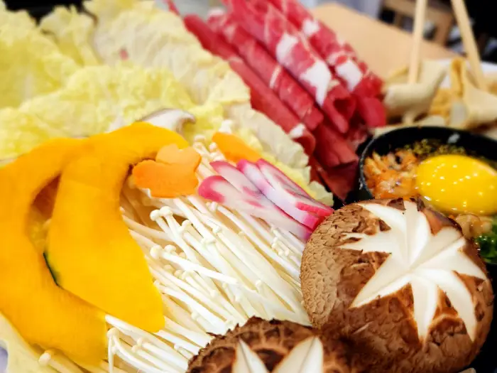 샤브샤브 재료 준비