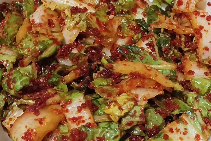 신선해 보이는 겉절이