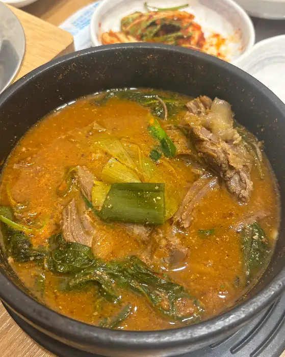 먹음직스러운 흑염소탕