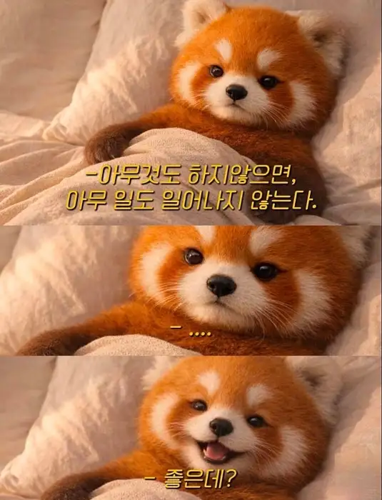 귀여운 레서판다 이미지