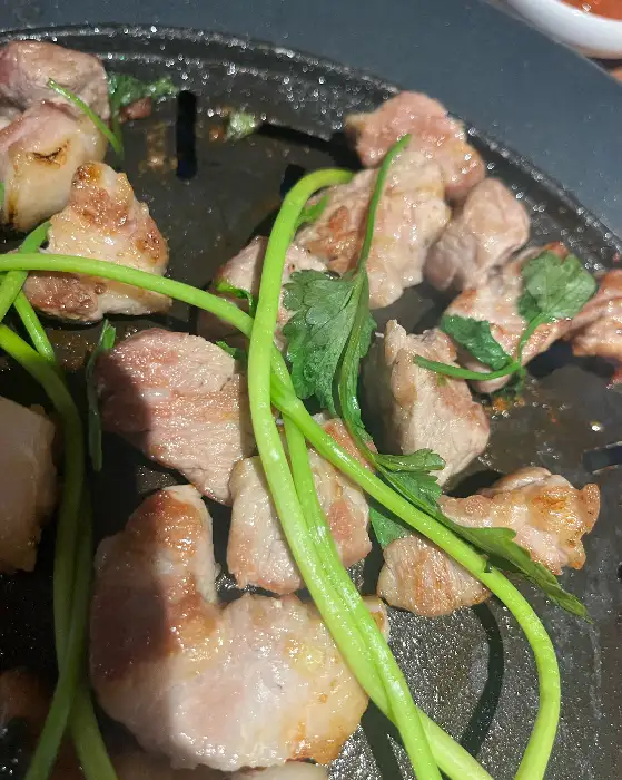 푸주인 온천점의 모듬 세트 - 목살