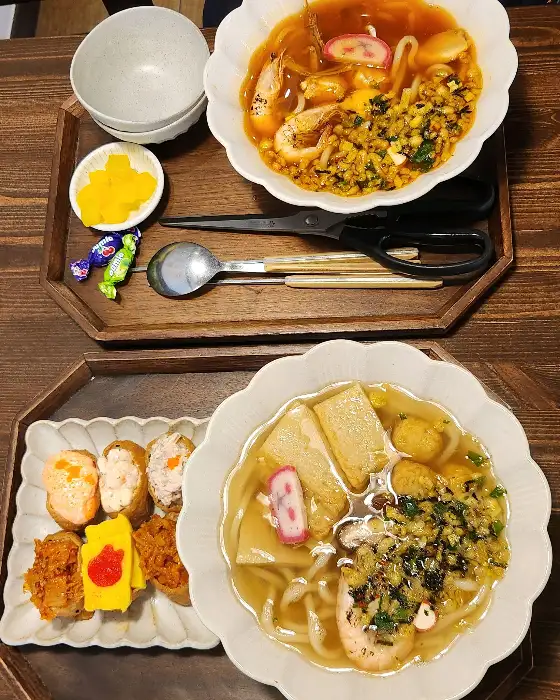 게새라동과 유부초밥