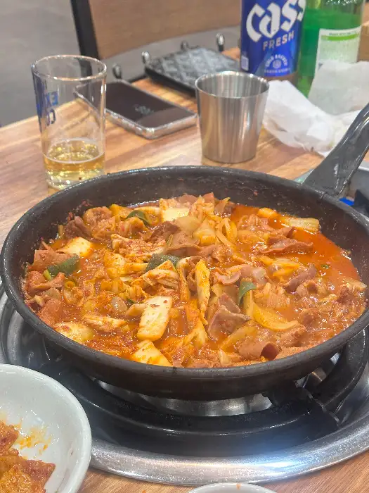 보글보글 끓고 있는 곱창전골